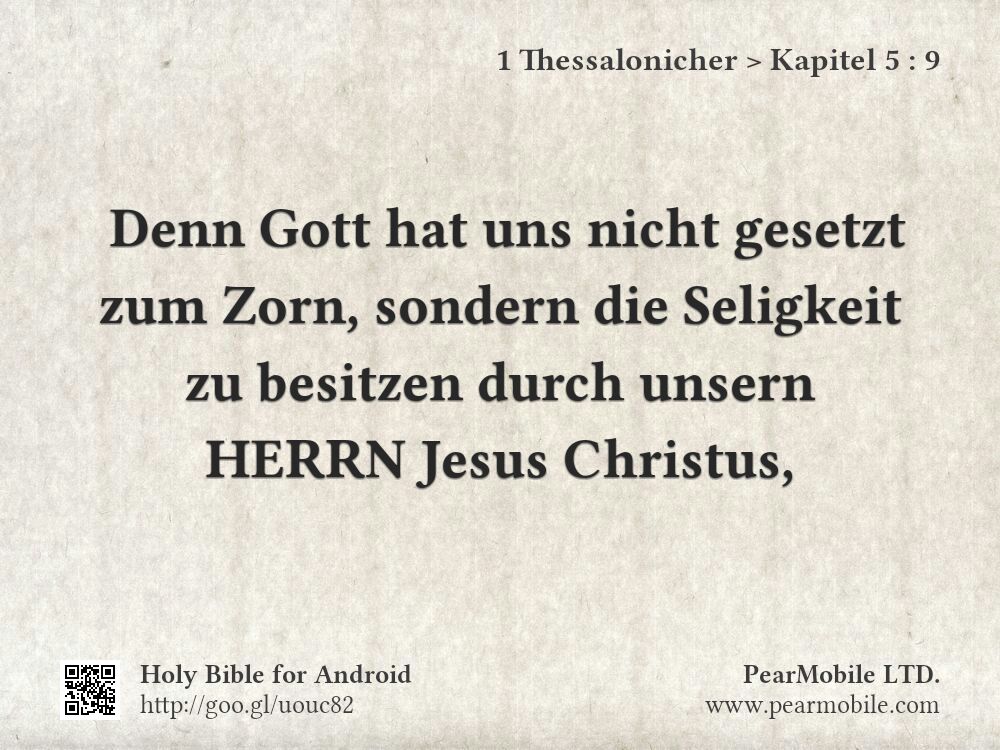 1 Thessalonicher, Kapitel 5:9